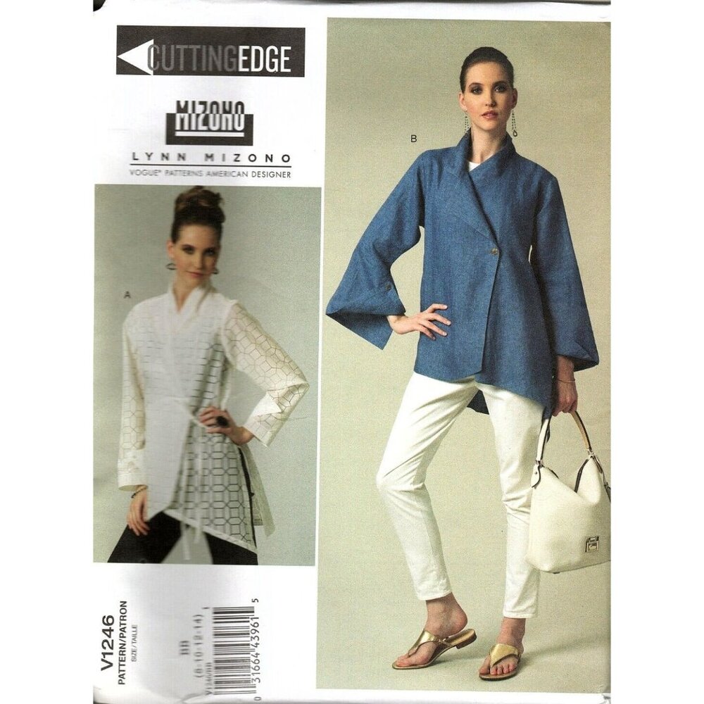 Vogue V1246 Misses 8 to 14 Designer Lynn Mizono Shirt Uncut Sewing Pattern